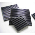 Grooved Rubber Matt Under The Footing of AC Systems / Anti Vibration SBR Rubber Pads for HVAC